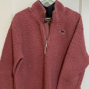 Pink Sherpa Quarter zip